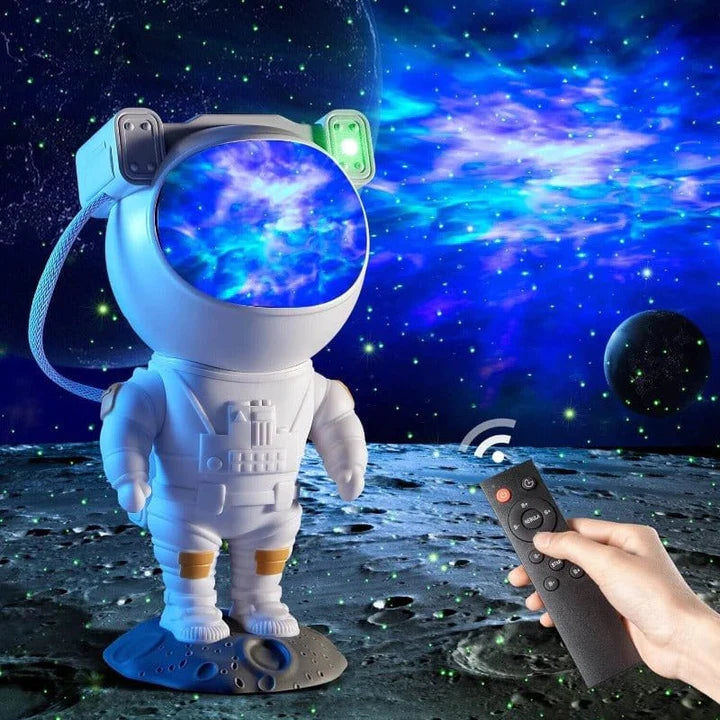 رائد الفضاء Spacebuddy™ : جهاز عرض ضوئي ليلي للفضاء و نجوم المجرة مع لوحة تحكم عن بعد